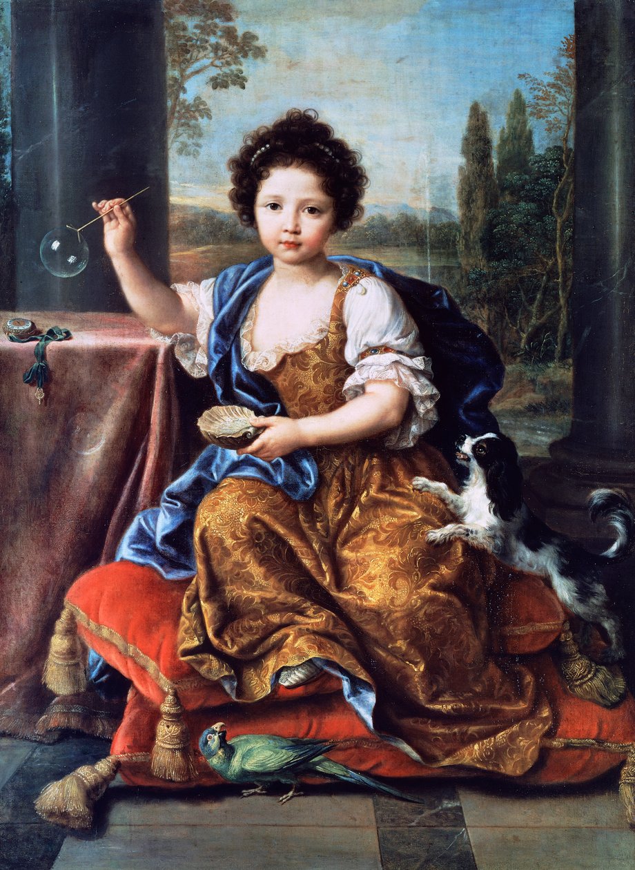 Portrait of Louise Marie Anne de Bourbon or Mademoiselle de Tours by Pierre Mignard