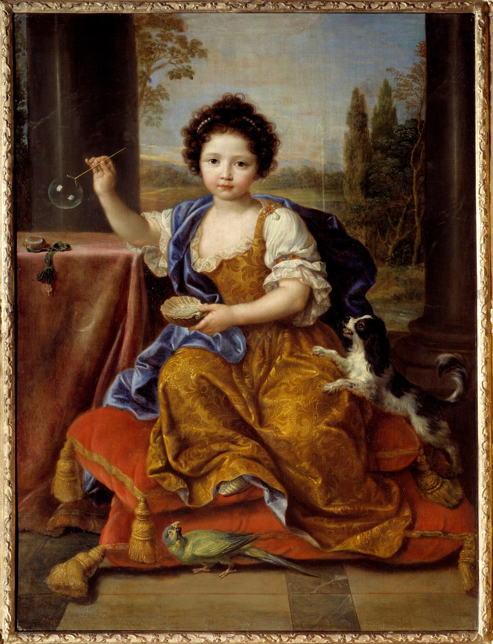 Portrait of Louise Marie de Bourbon, Mademoiselle de Tours Duchess of Orleans by Pierre Mignard