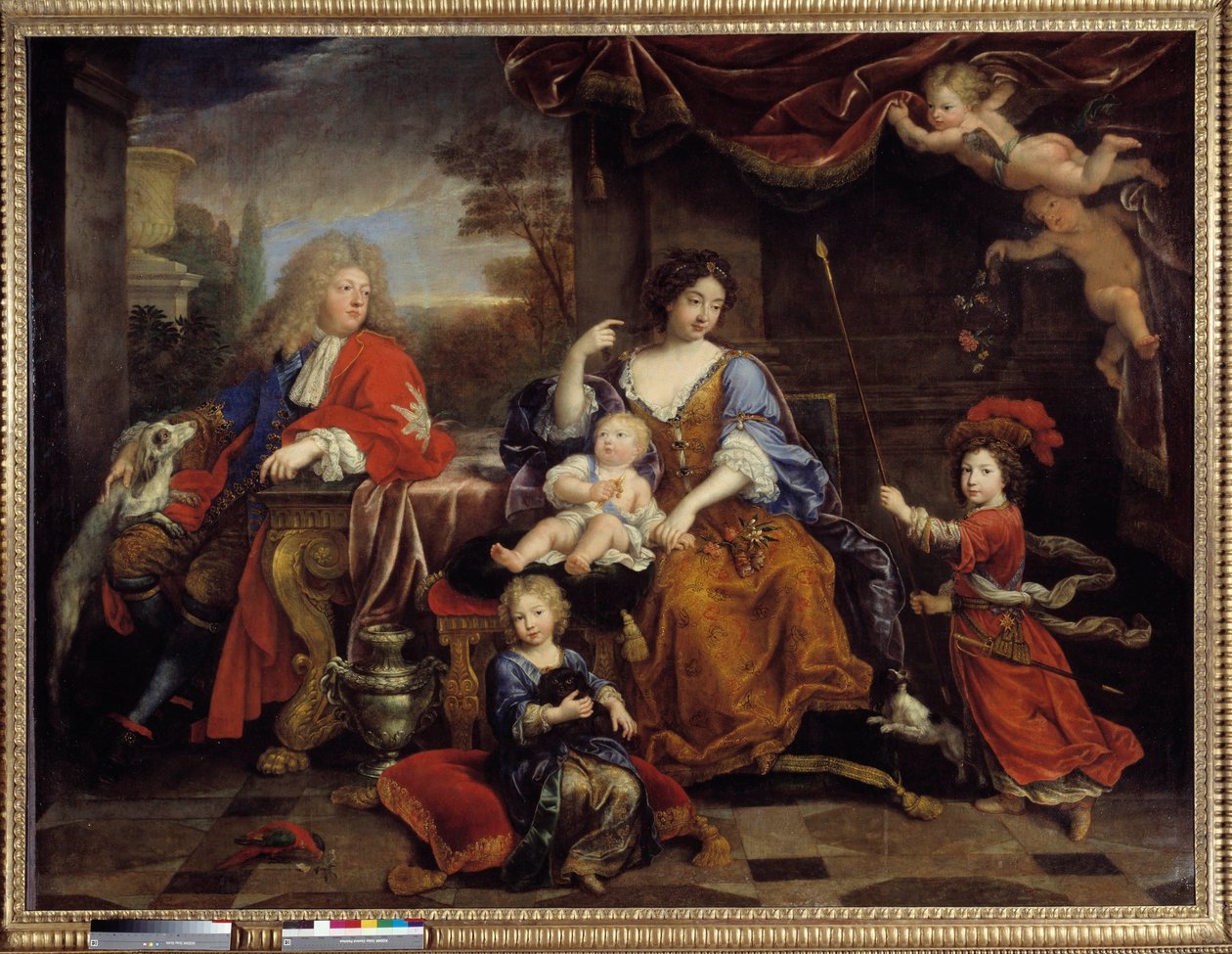 The Family of Louis of France (1661-1711) son of Louis XIV (1638-1715), known as the Grand Dauphin, in 1687 by Pierre Mignard
