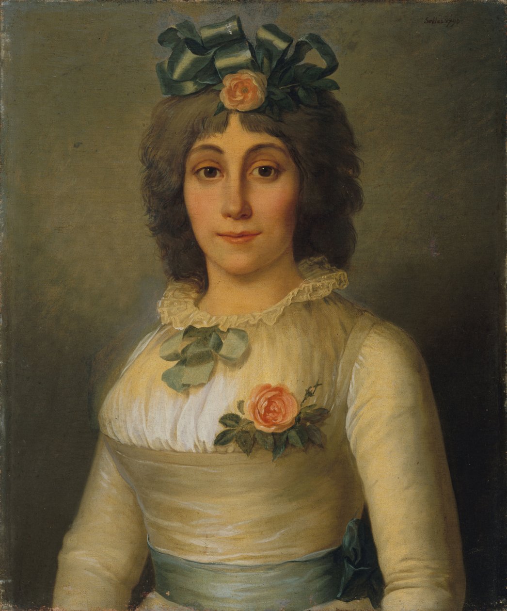 Portrait of Anne-Josèphe Théroigne de Méricourt (1762-1817) (1793) by Pierre Nicolas Selles