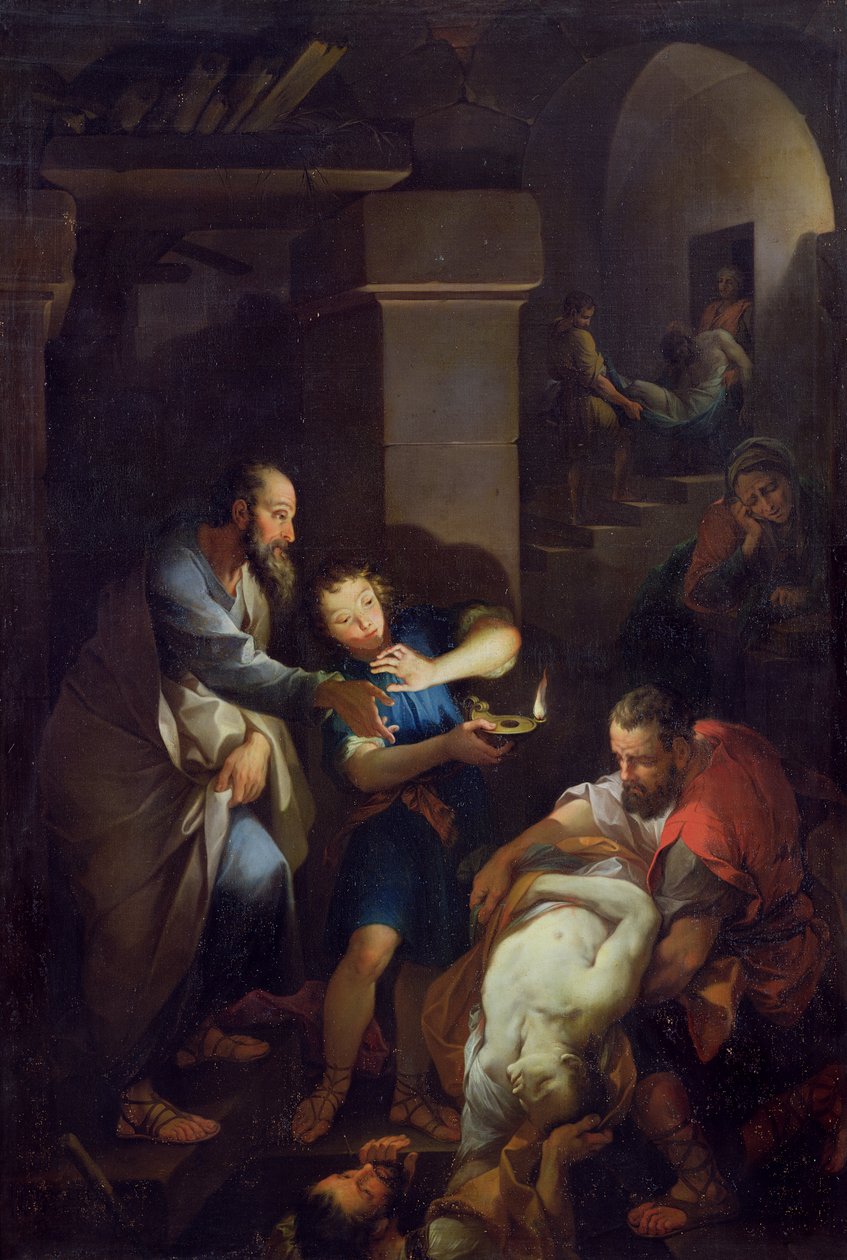 The burial of Tobit by his compatriots, 1733 by Pierre Parrocel