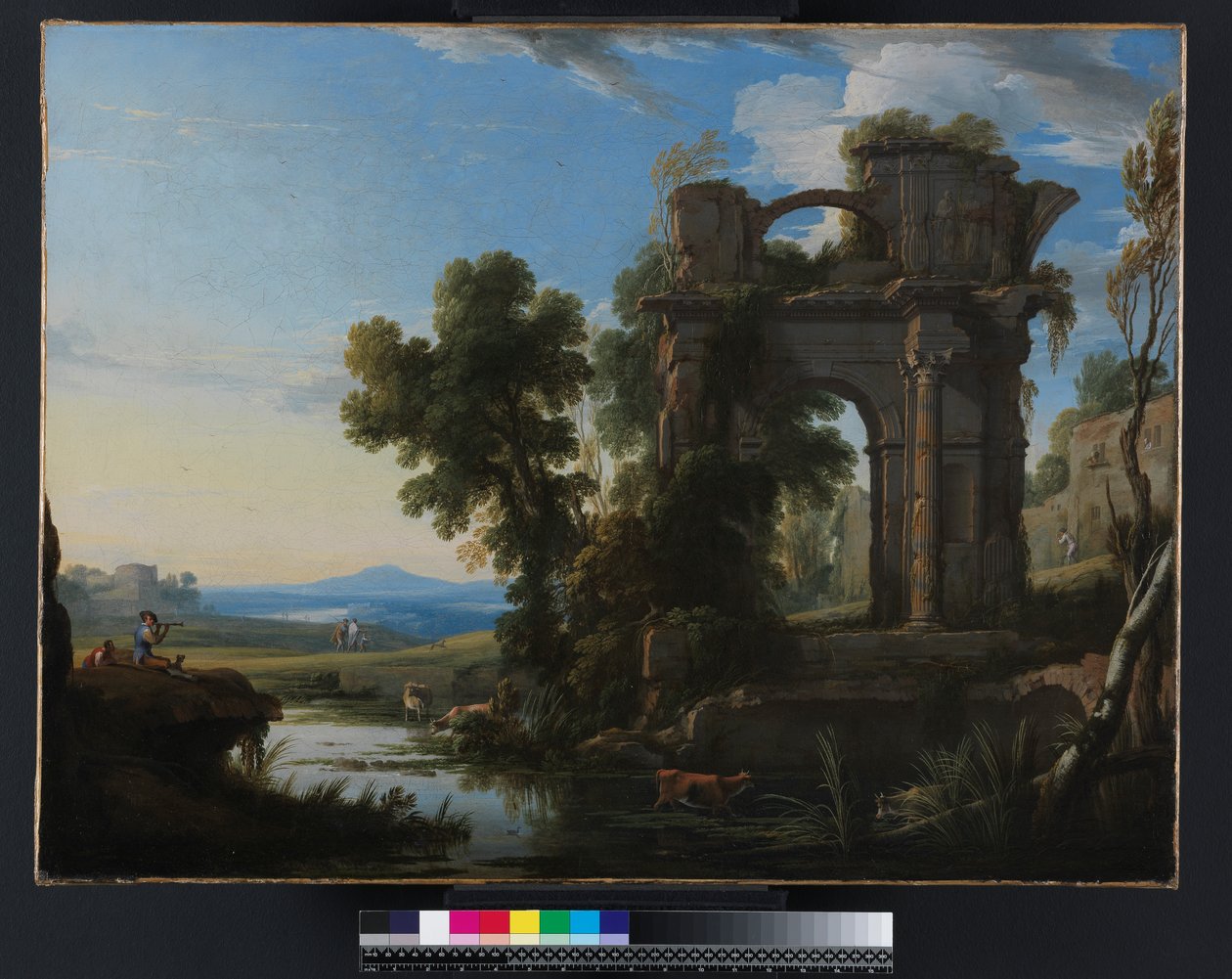 Landscape with Classical Ruins by Pierre Patel