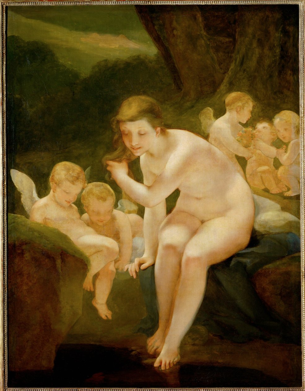 Venus Taking a Bath or Innocence by Pierre Paul (attr. to) Prud