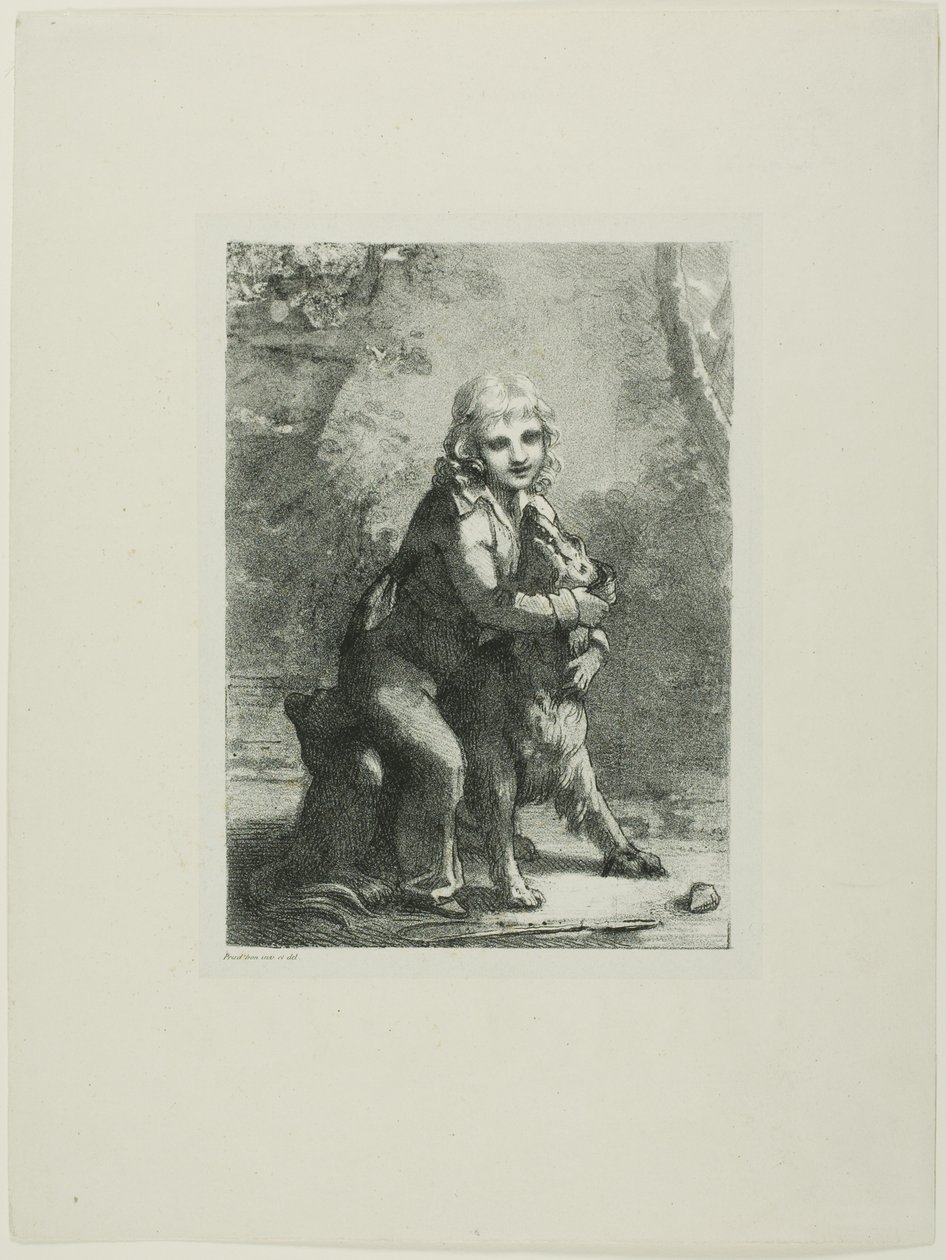 Boy with a Dog by Pierre Paul Prud