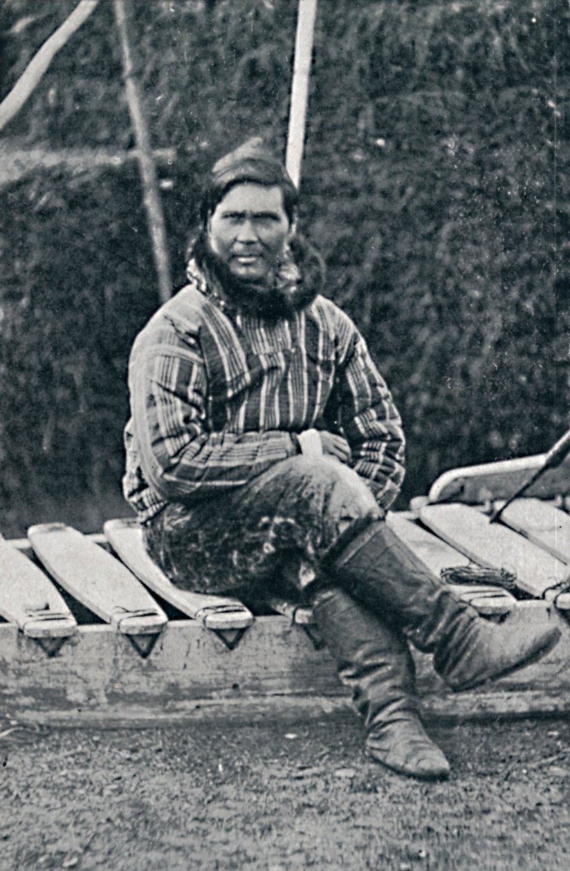 An Eskimo Resting on His Sledge by Pierre Petit