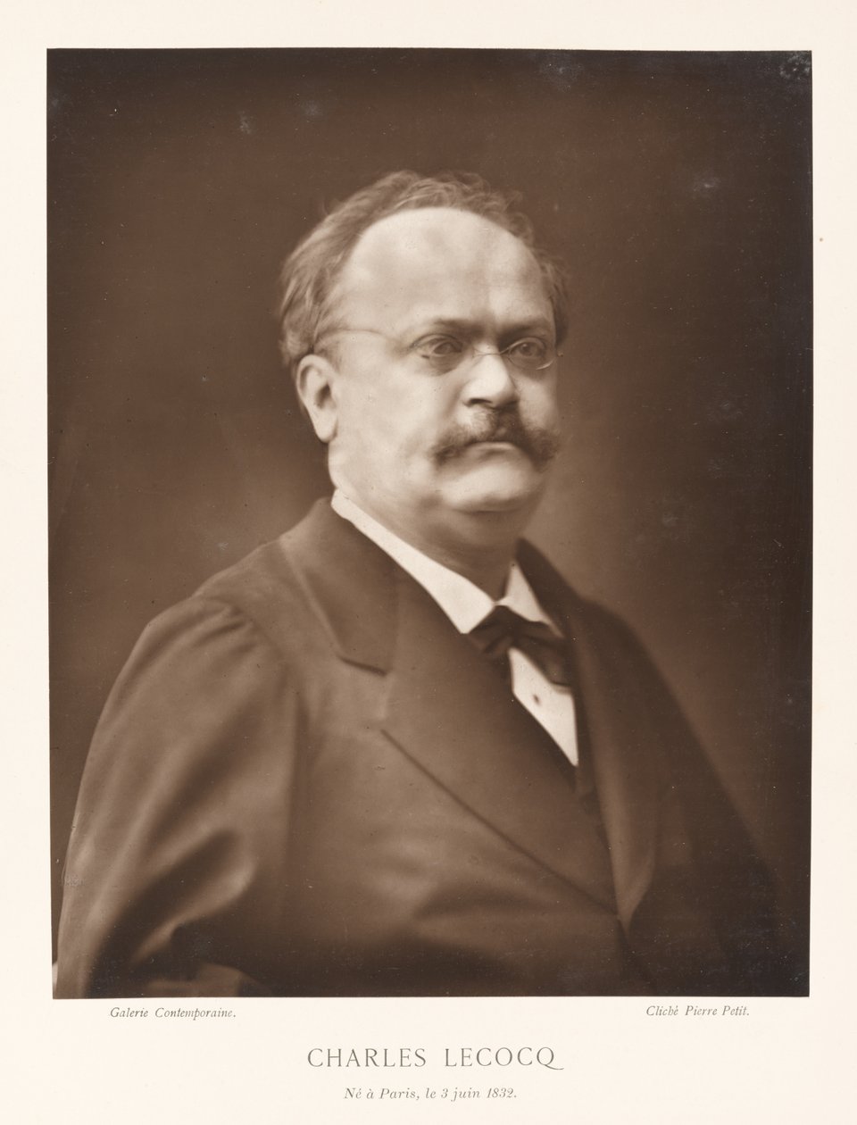 Charles Lecocq (Paris, 1832) by Pierre Petit