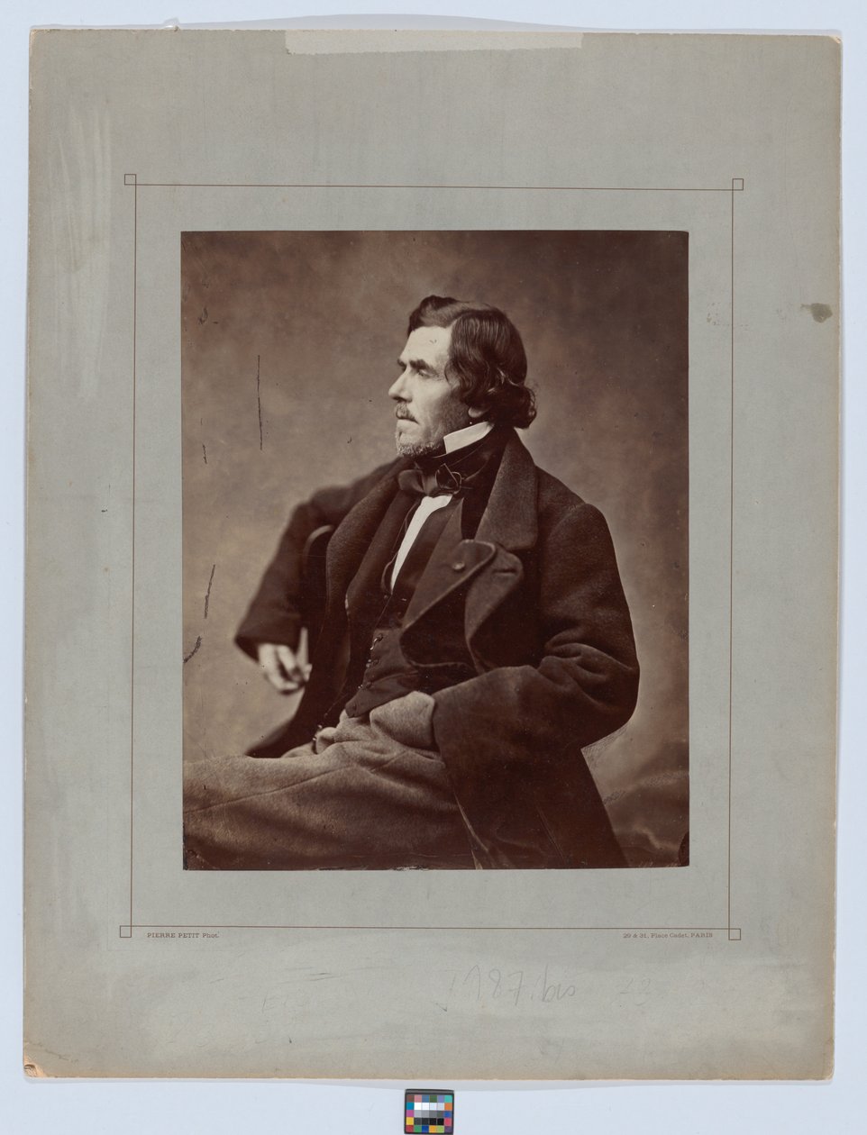 Portrait of Delacroix by Pierre Petit