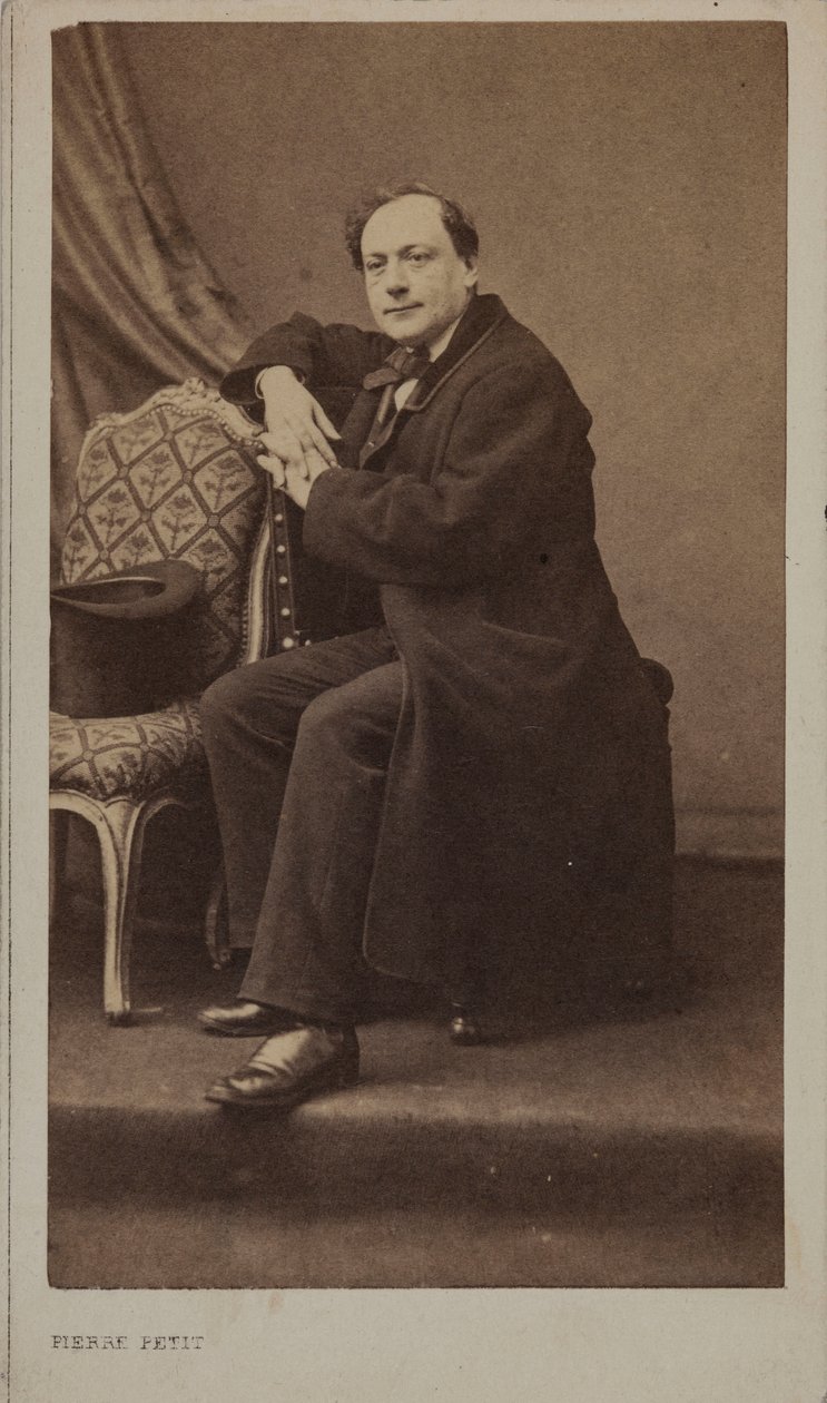 Portrait of the Poet Théodore de Banville 1823-1891 by Pierre Petit