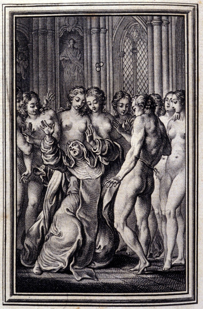 Le Glouches - in “Tales et nouvelles en vers” by Jean La Fontaine. 1776. Illustration by P.P. Choffard by Pierre Philippe Choffard