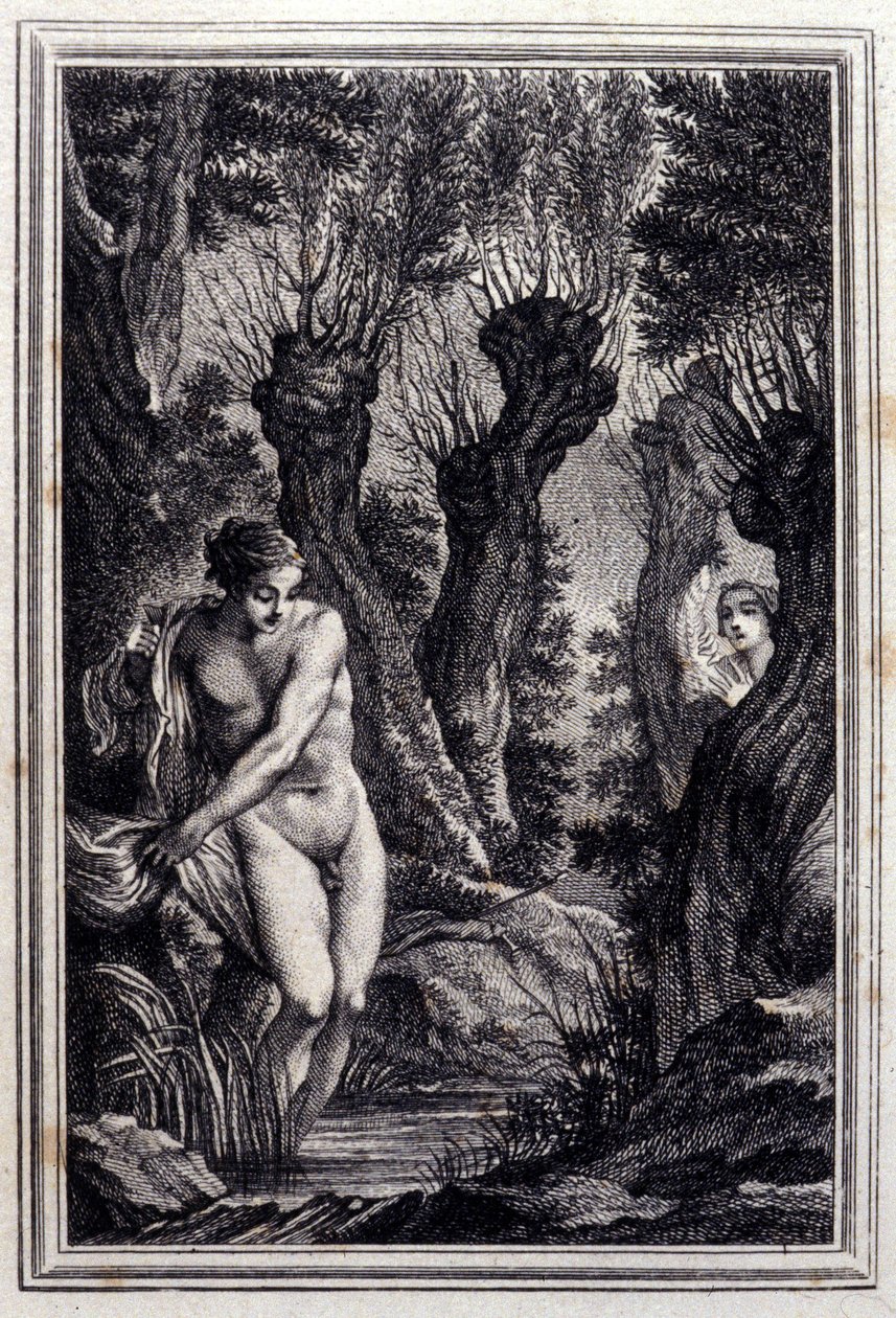 Le cas de conscience - in “Tales et nouvelles en vers” by Jean La Fontaine. 1776. Illustration by P.P. Choffard by Pierre Philippe Choffard
