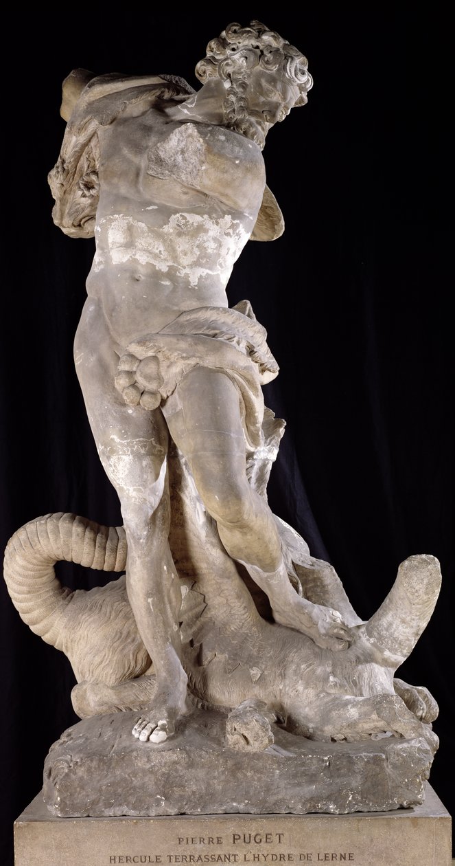 Hercules Fighting the Lernaean Hydra by Pierre Puget