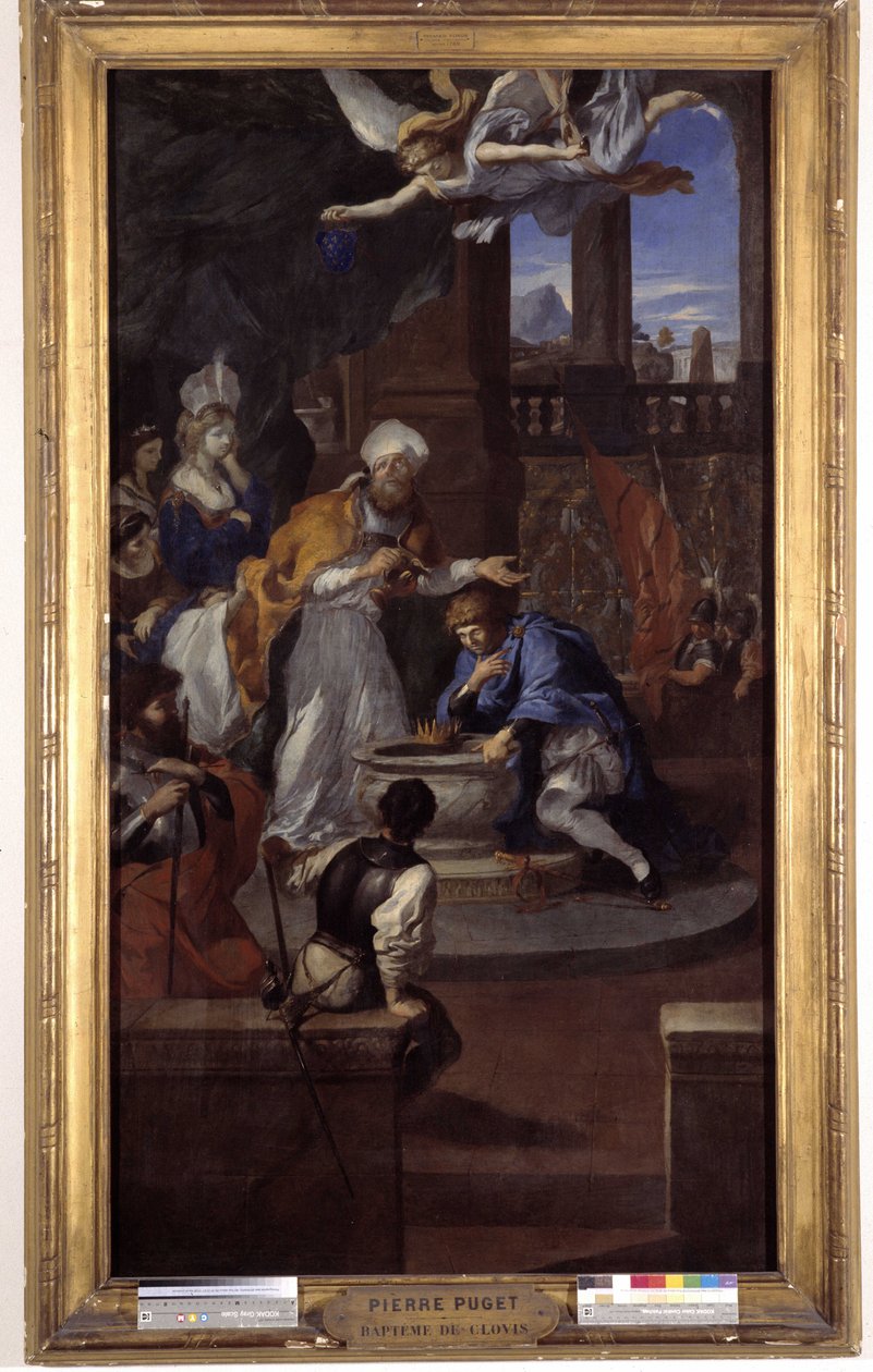 The Baptism of Clovis I, December 25, 496, by Saint Remi, Bishop of Reims by Pierre Puget