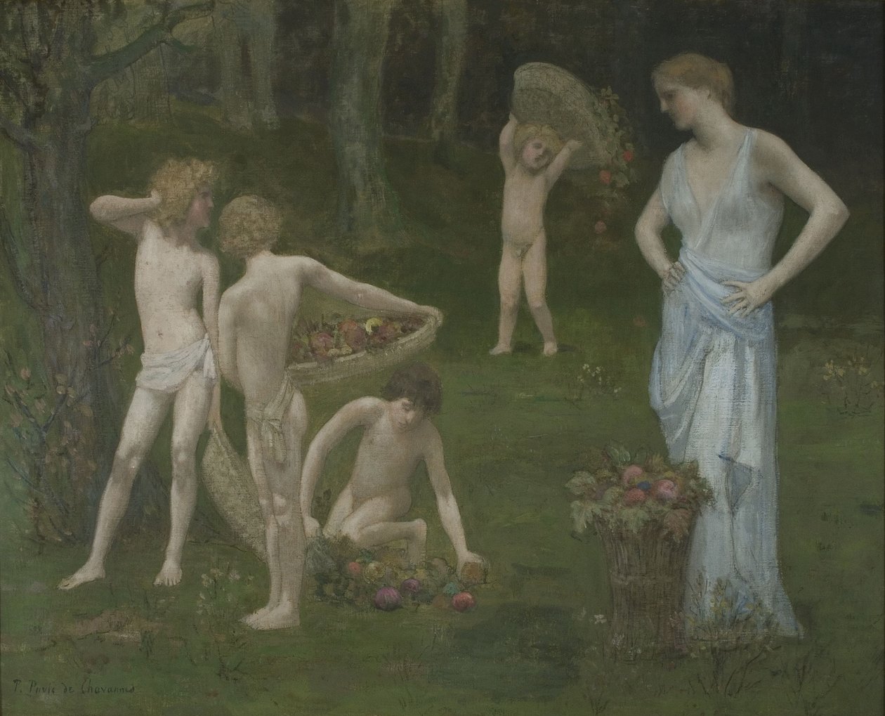 Children in an Orchard by Pierre Puvis de Chavannes