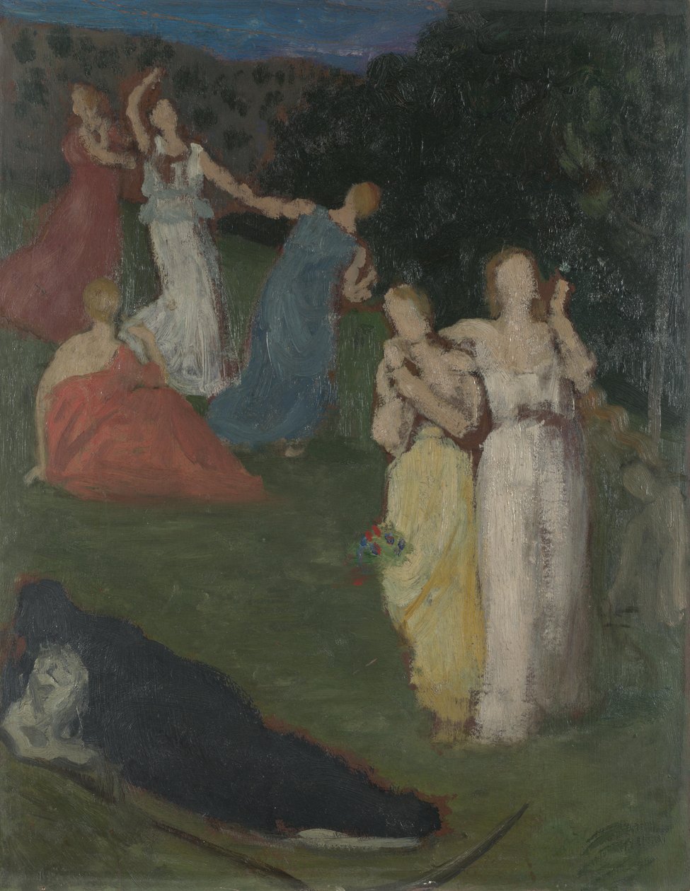 Death and the Maiden, before 1872 by Pierre Puvis de Chavannes
