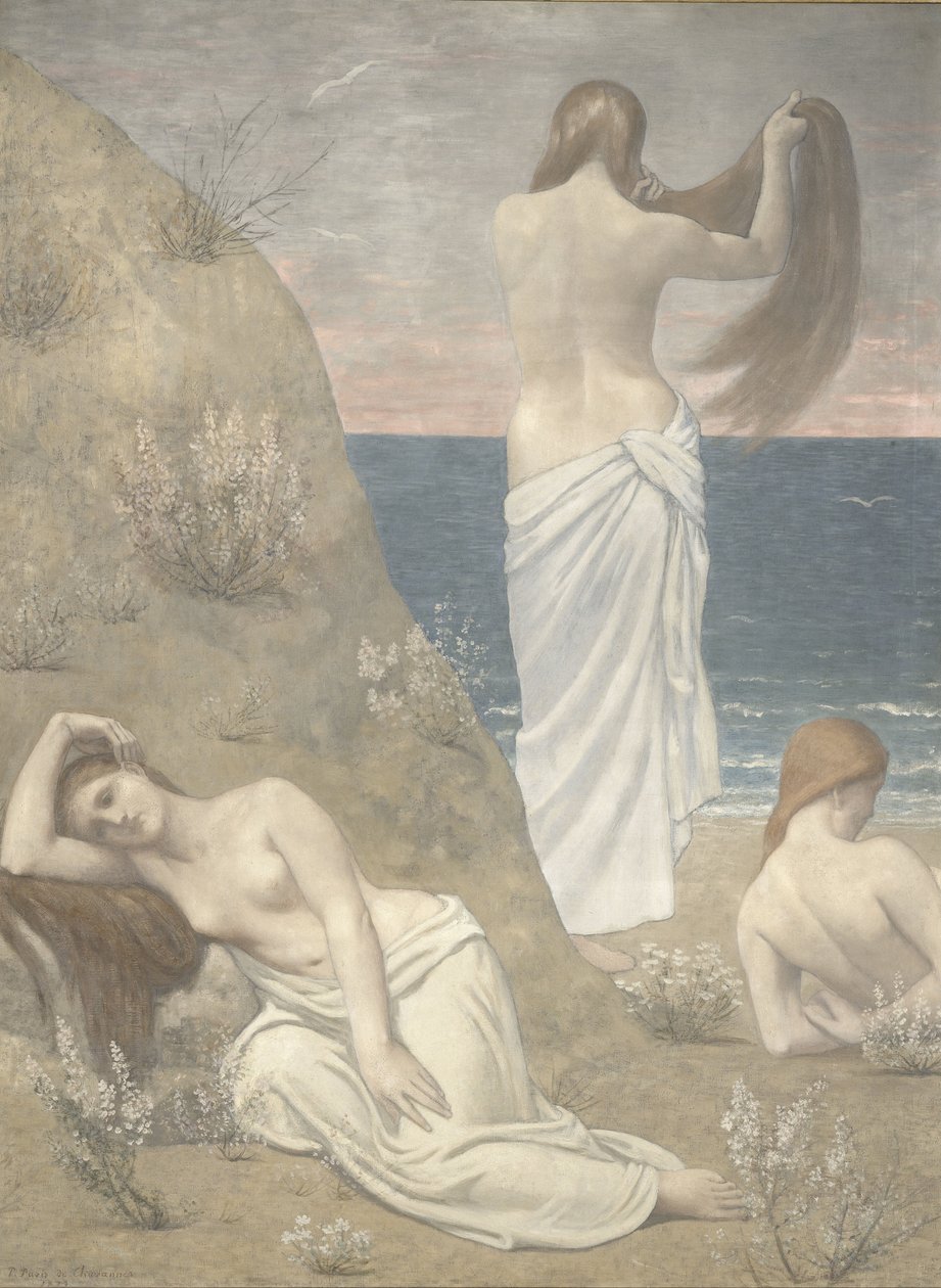 Young Girls by the Sea by Pierre Puvis de Chavannes
