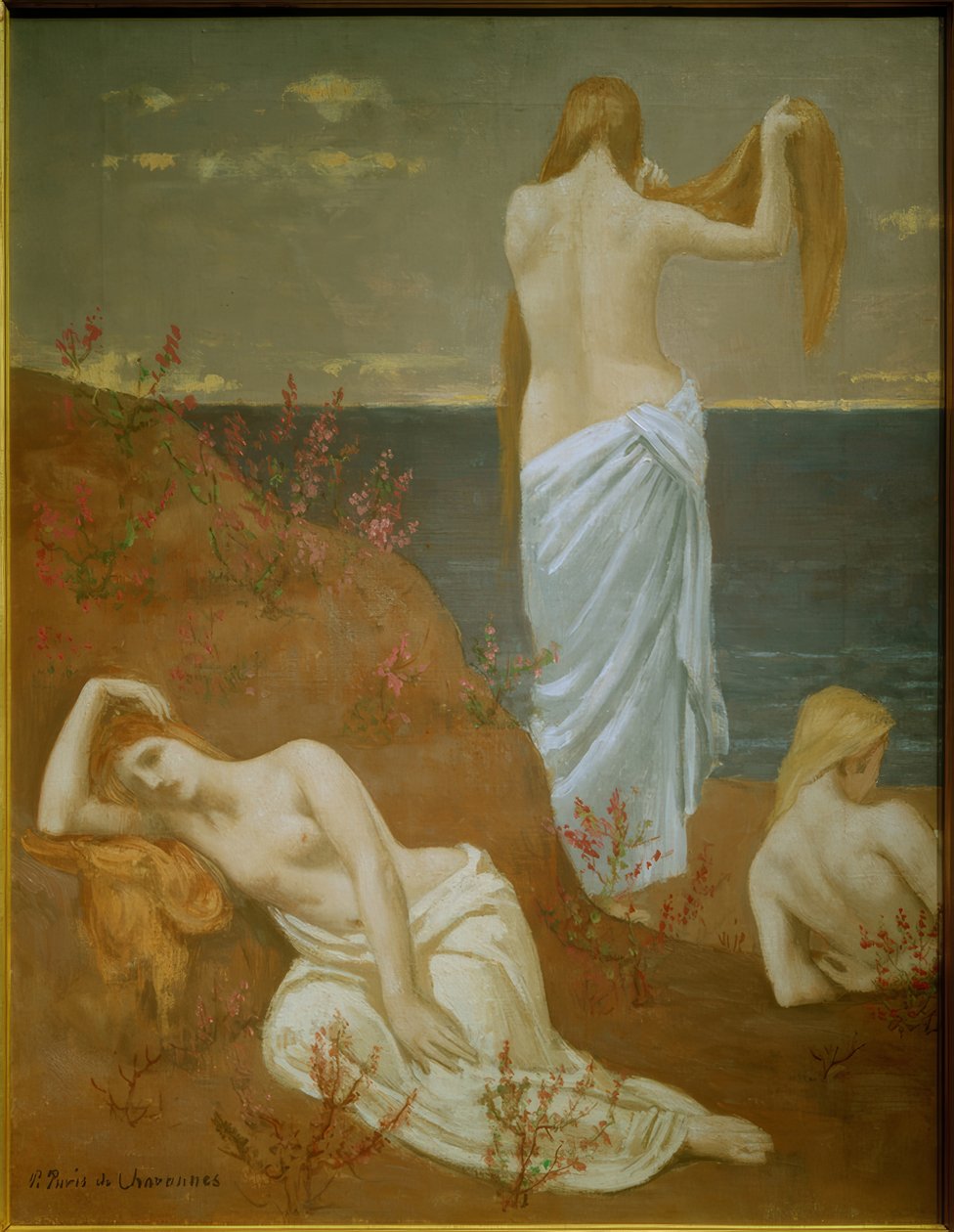 Young Women by the Sea by Pierre Puvis de Chavannes