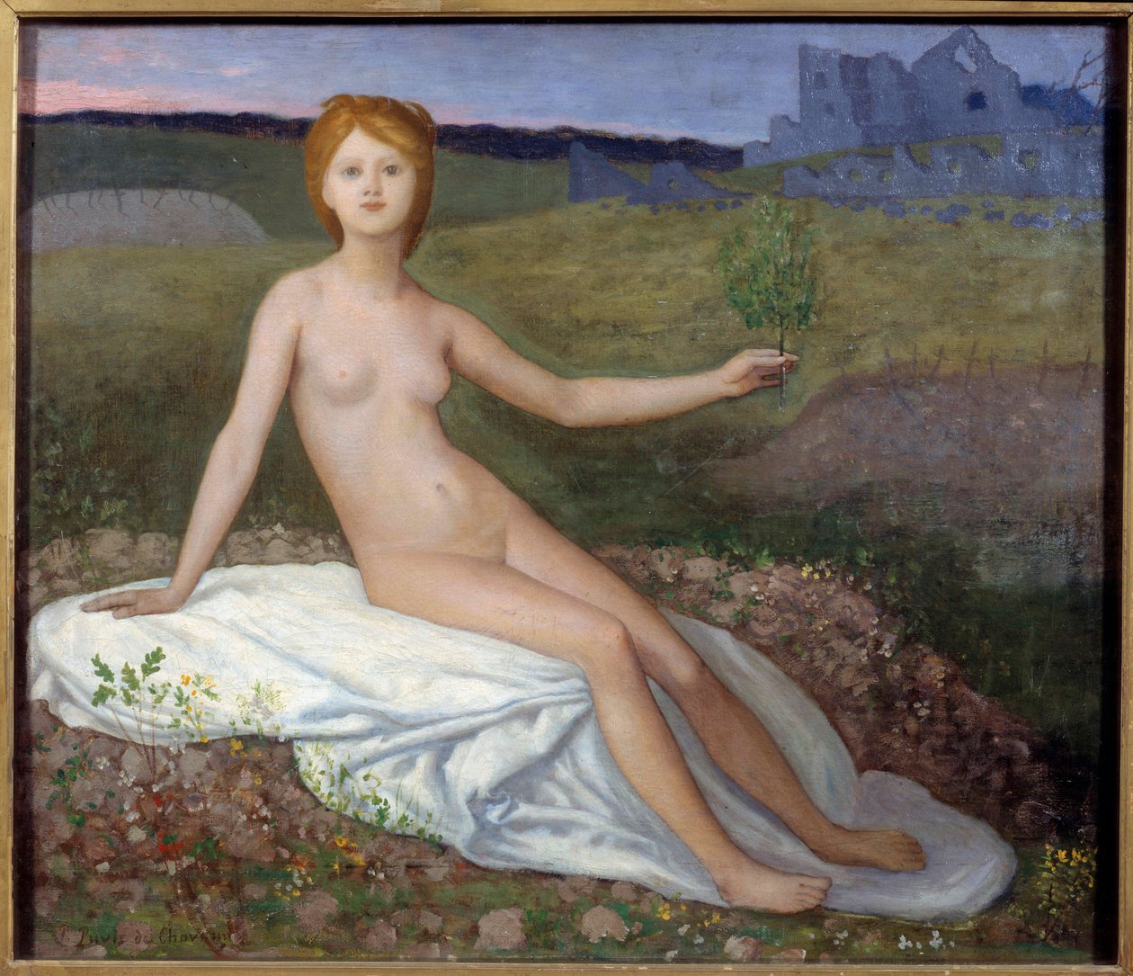 The allegory of hope by Pierre Puvis de Chavannes