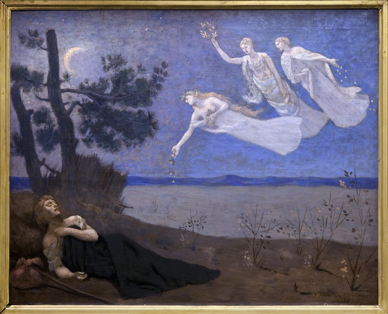 The Dream (He Sees in His Sleep Love, Glory and Wealth Appear to Him) by Pierre Puvis de Chavannes
