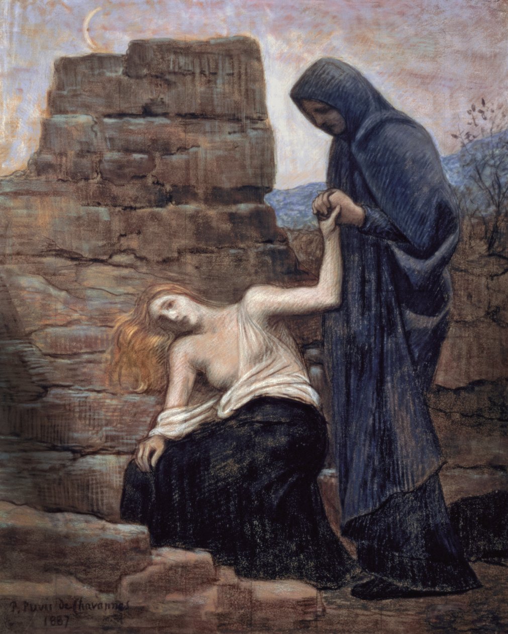 Pity, 1887 by Pierre Puvis de Chavannes