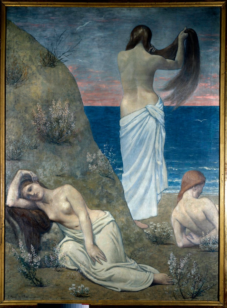 Young Girls by the Sea by Pierre Puvis de Chavannes