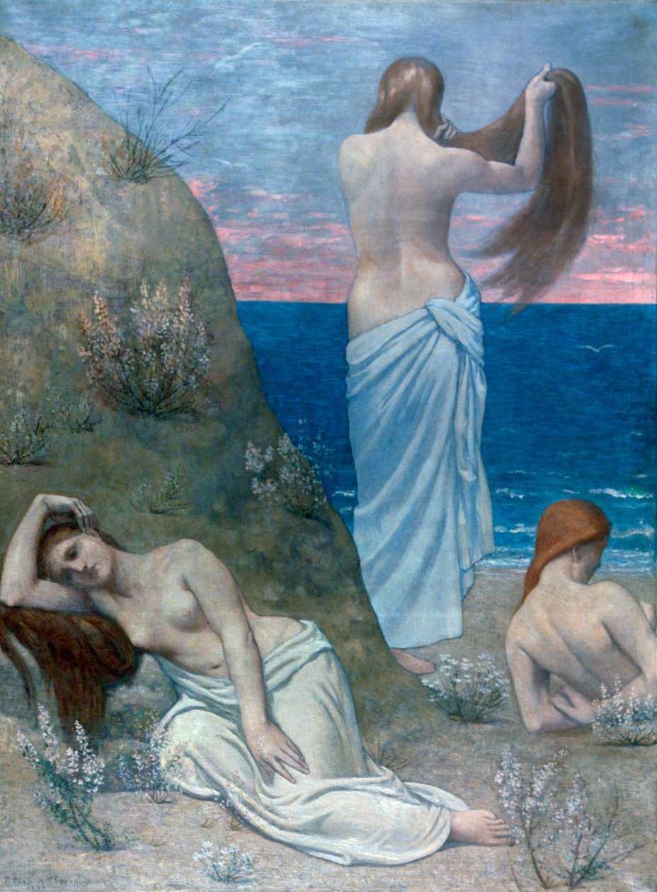 Young Girls by the Sea by Pierre Puvis de Chavannes