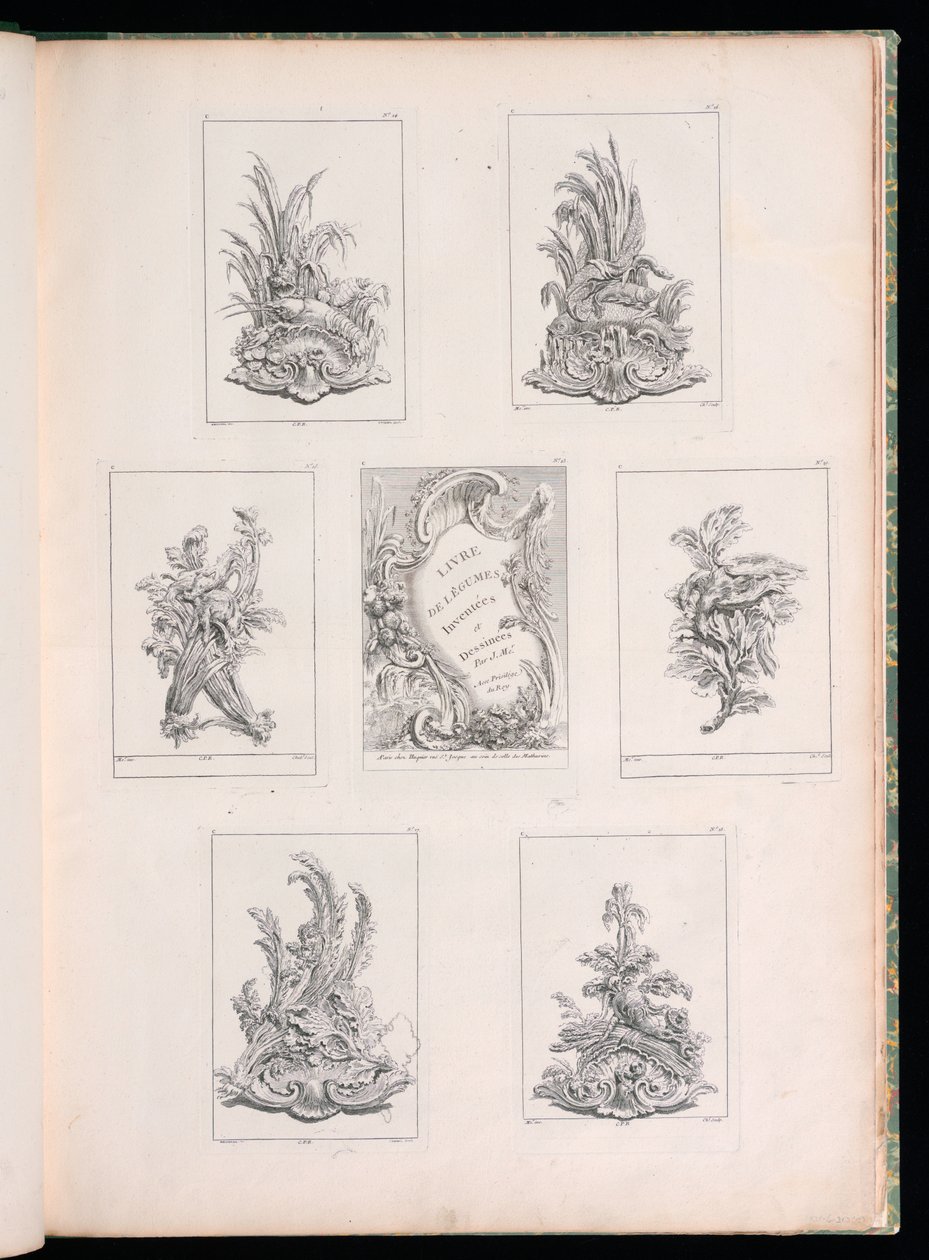 Page for Livre de Legumes by Pierre Quentin Chedel
