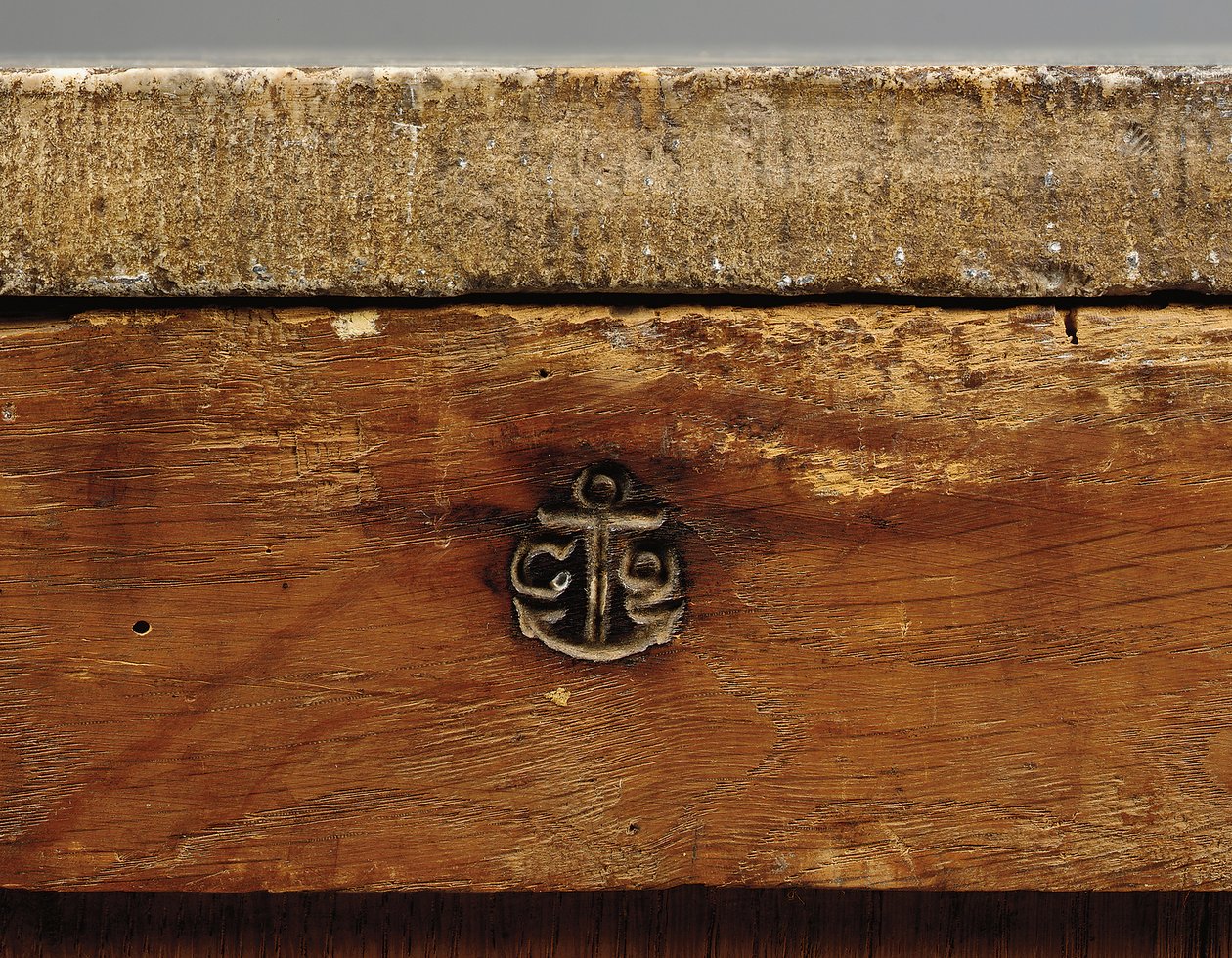 Detail of a Louis XV Commode by Pierre Roussel