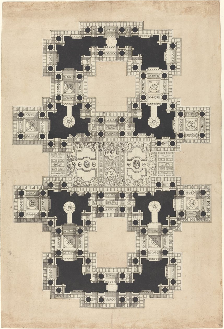 Plan for a Decorated Ceiling by Pierre Varin