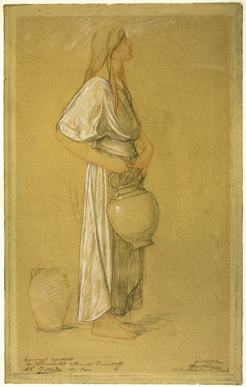 Study: Woman with a Jar by Pierre Victor Galland