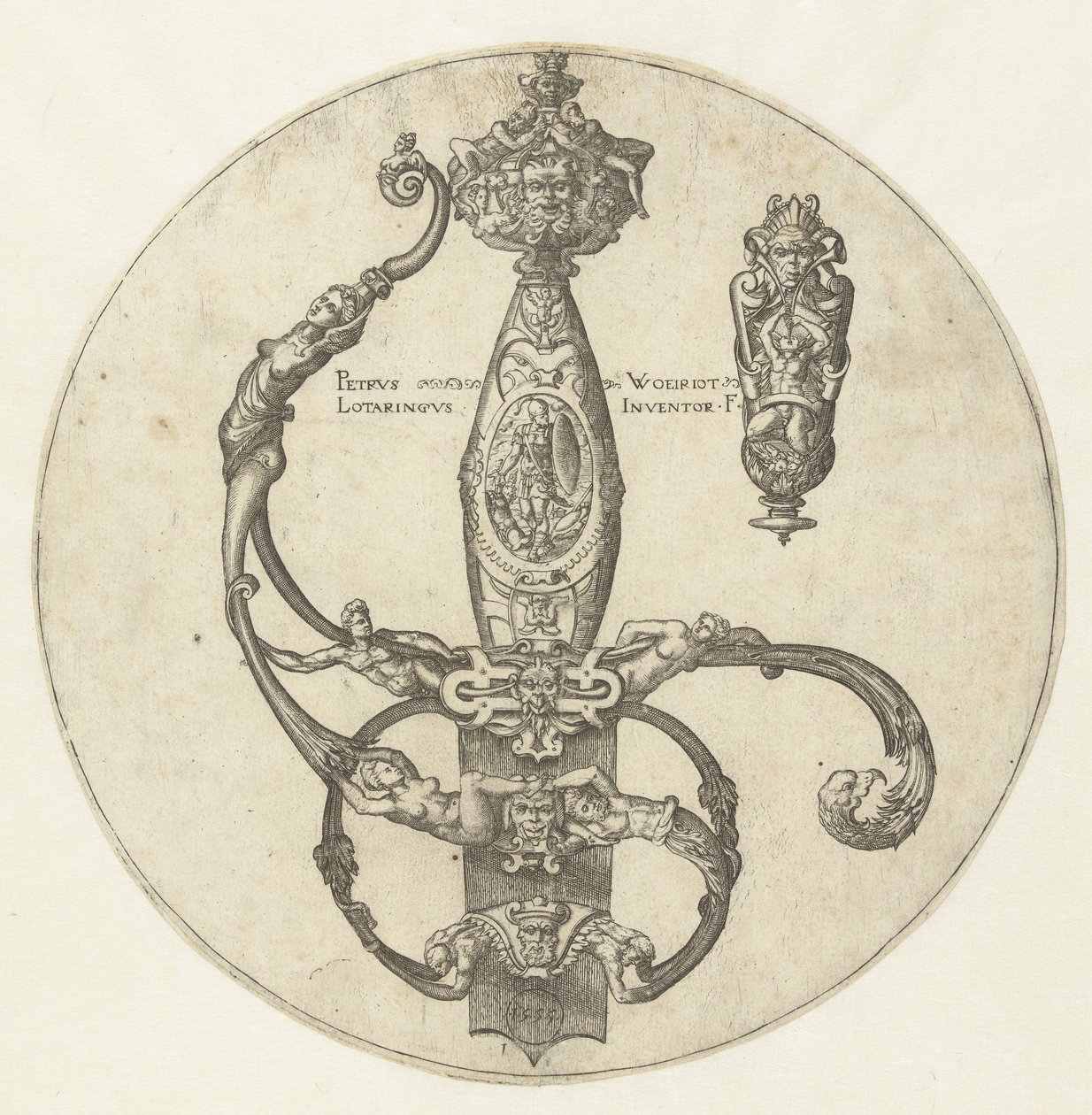 Design for a Sword Hilt by Pierre Woeiriot (II)