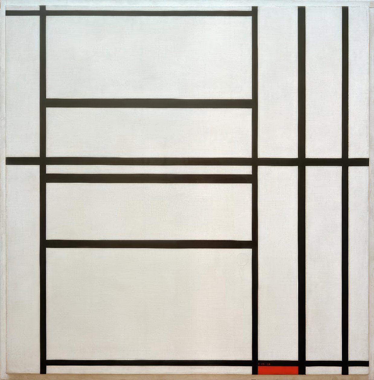 Composition No. 1, with Gray and Red / Composition with Red by Piet Mondrian