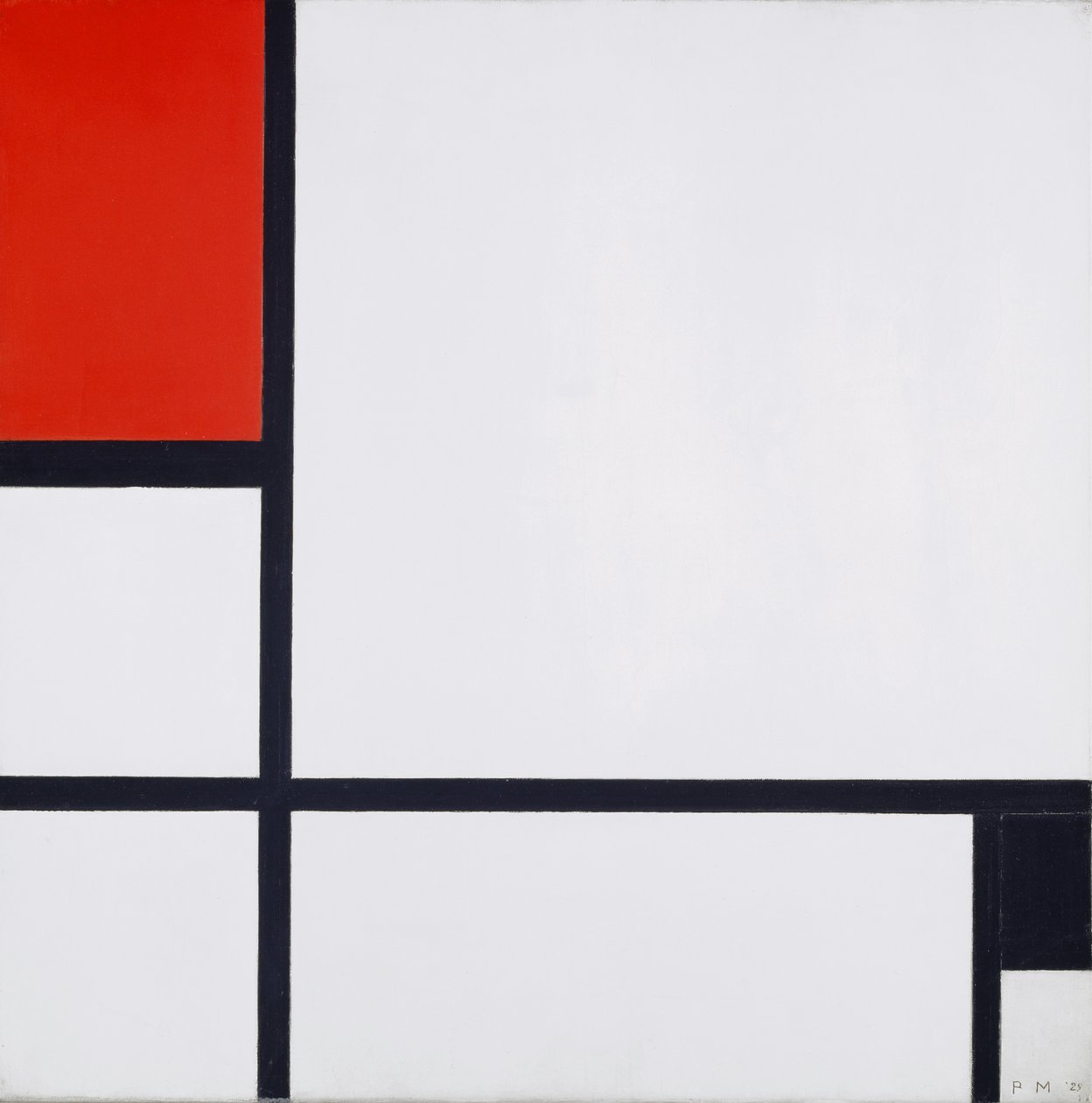 Composition No. I, with Red and Black, 1929 by Piet Mondrian