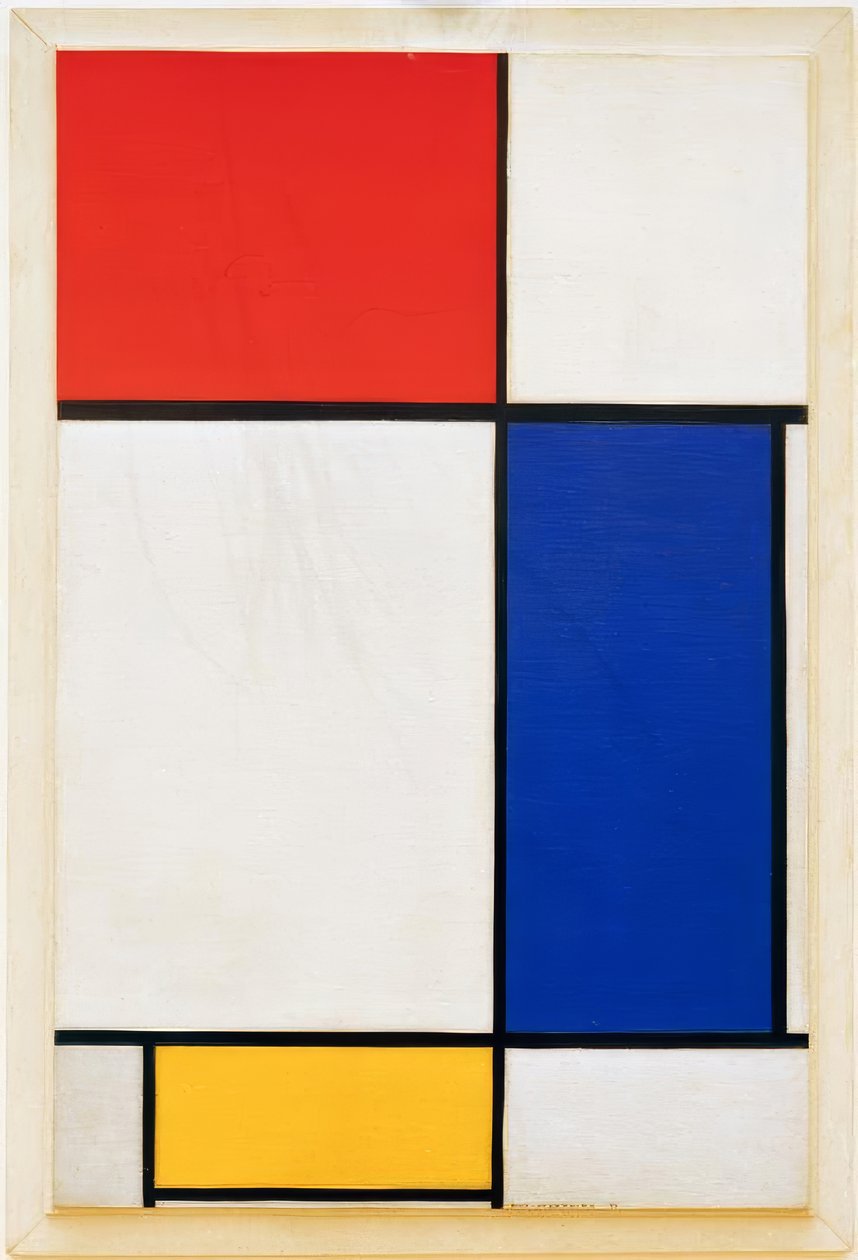 Composition with Red, Yellow, and Blue by Piet Mondrian