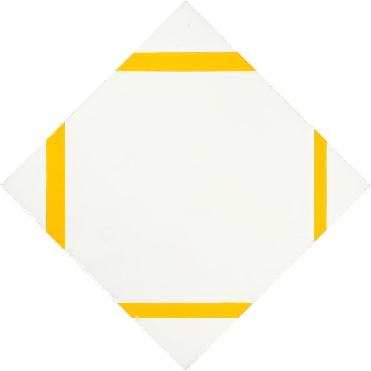 Lozenge Composition with Four Yellow Lines by Piet Mondrian