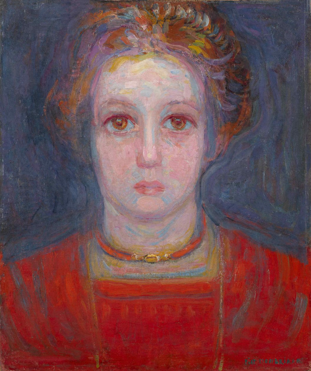 Portrait of a Girl in Red by Piet Mondrian