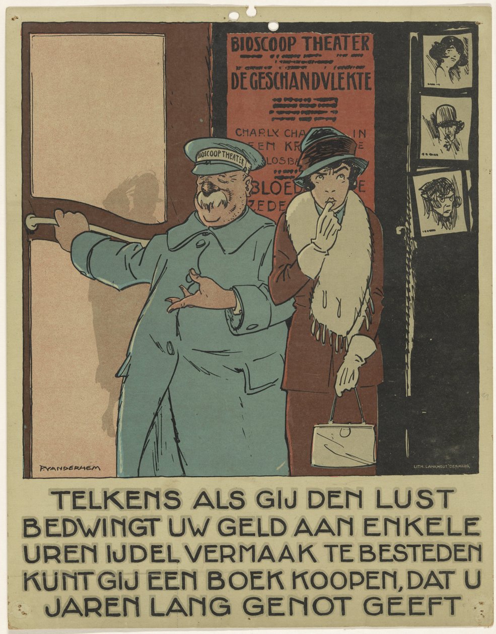 Doorman for a Cinema Theater (Campaign to Promote the Book series) by Piet van der Hem