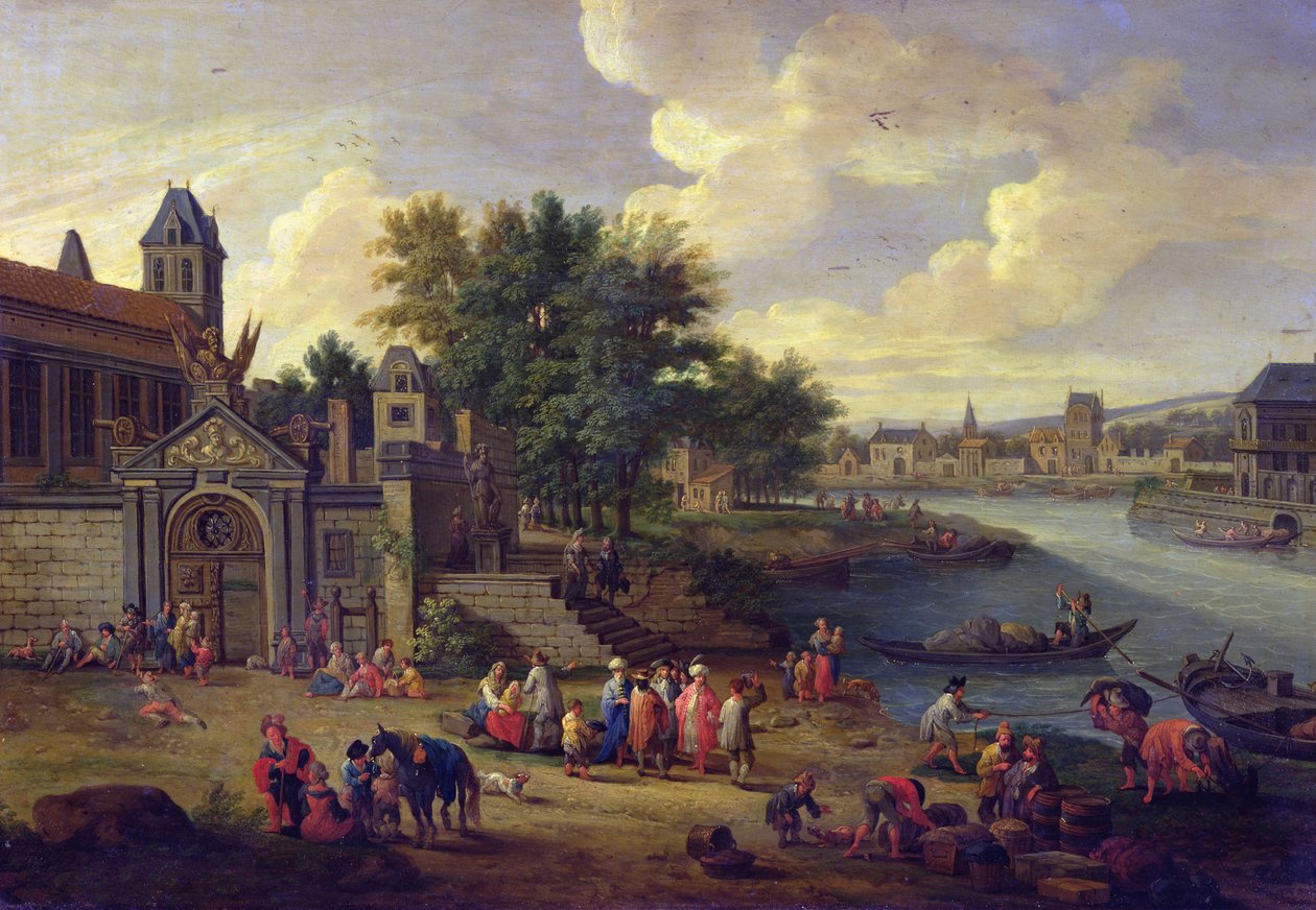 View of the Dockyard, c.1680 by Pieter Bouts