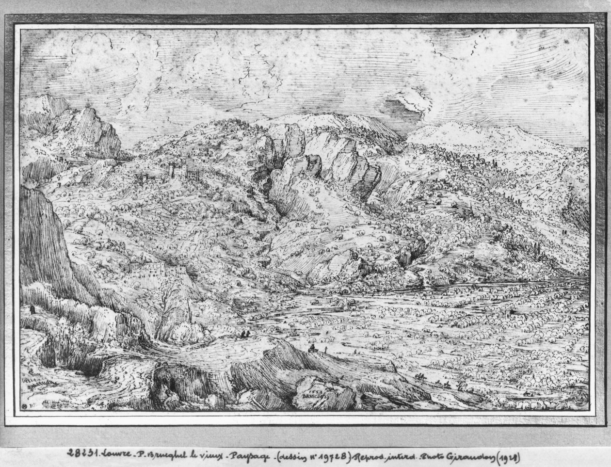 Alpine landscape, 1553 by Pieter Bruegel the Elder