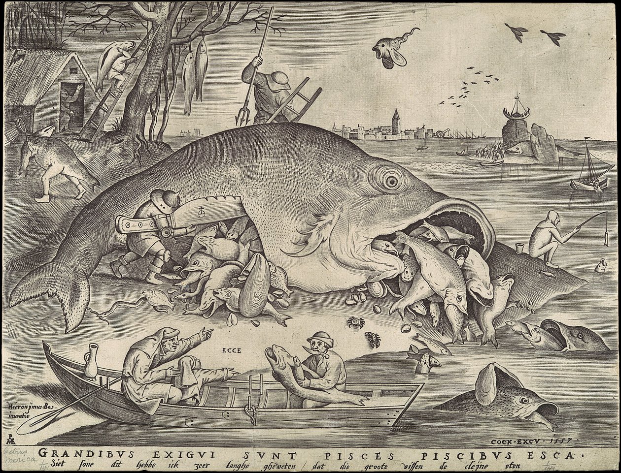 Big Fish Eat Little Fish by Pieter Bruegel the Elder