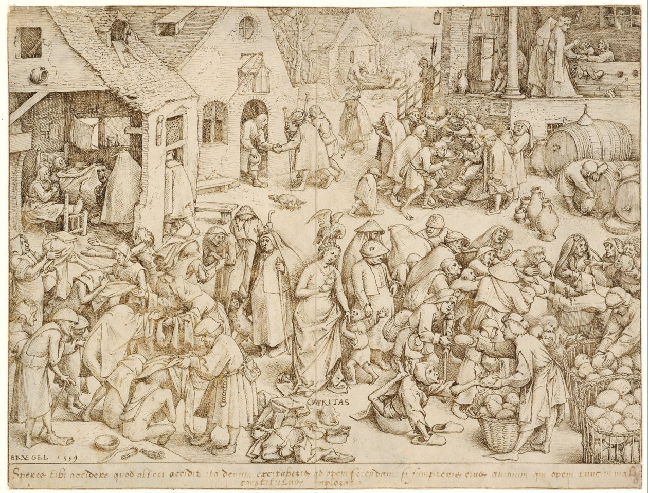 Caritas (Charity) by Pieter Bruegel the Elder