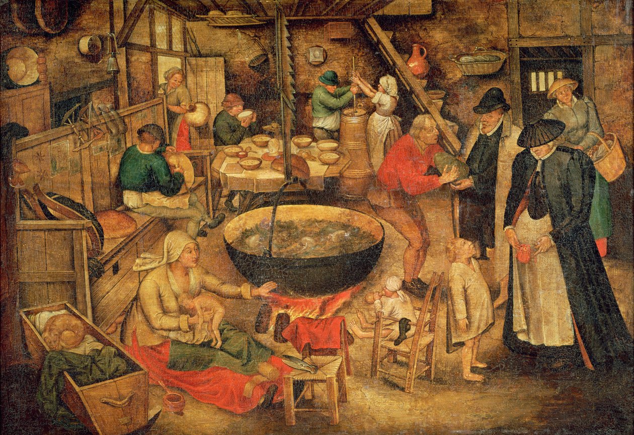 Interior of a Farmhouse by Pieter Bruegel the Elder