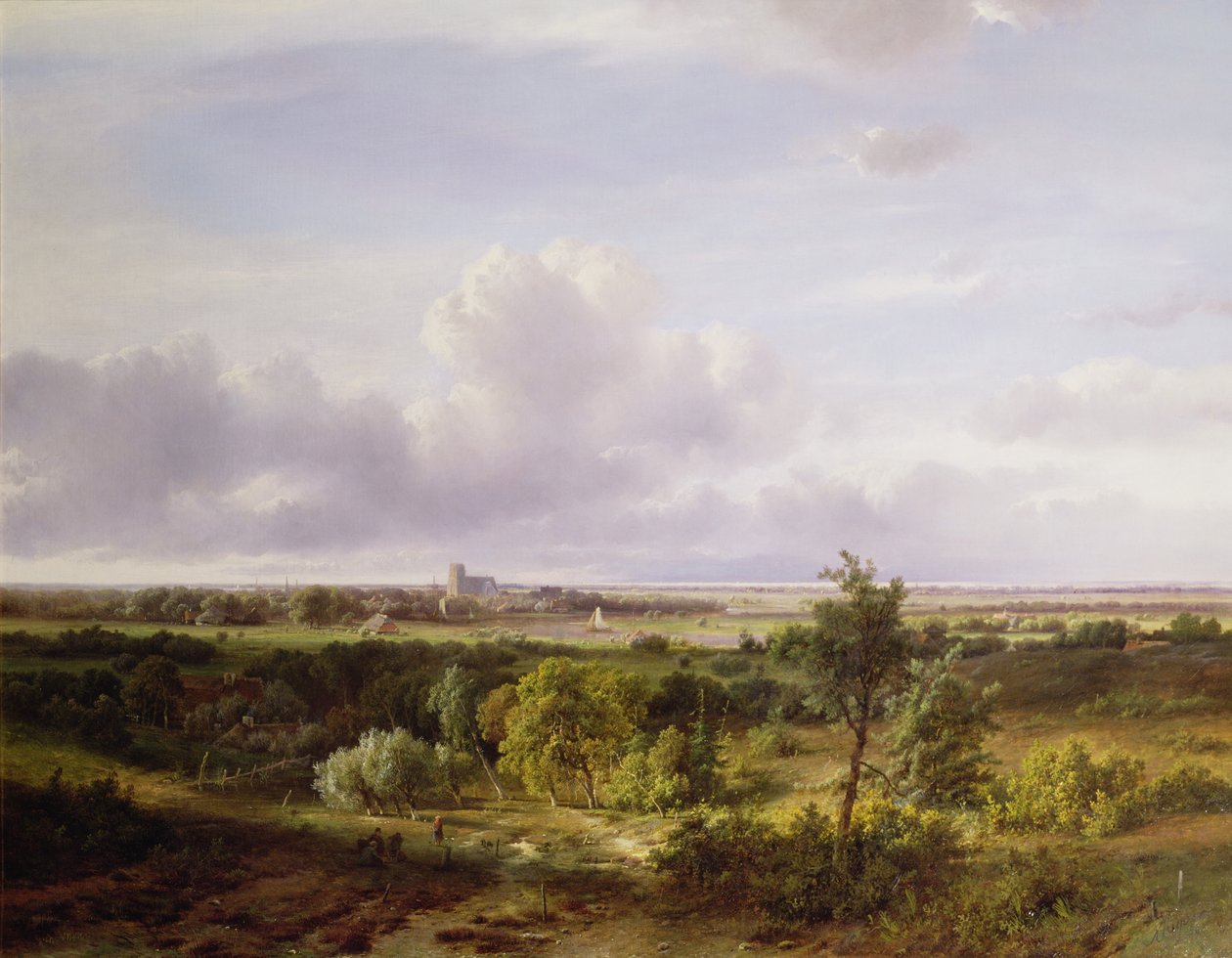 Dutch Landscape by Pieter Lodewijk Francisco Kluyver