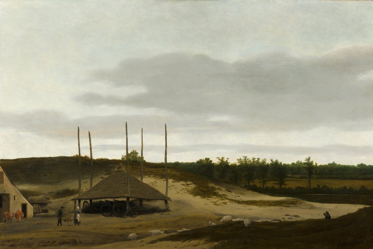 Dune Landscape with a Haystack by Pieter Post