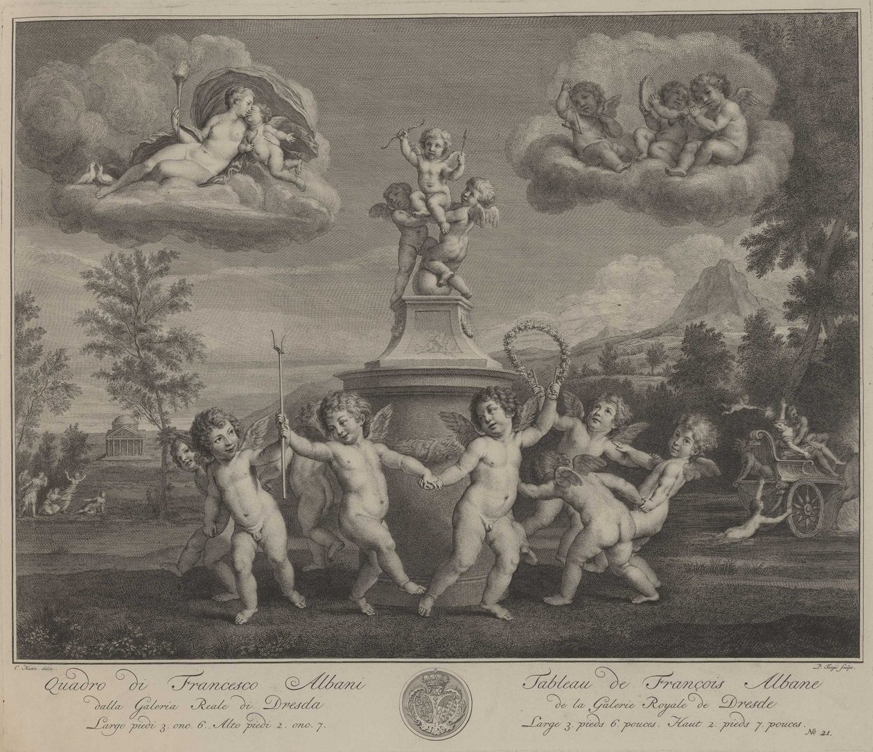 Dance of the Amoretti by Pieter Tanjé nach Francesco Albani