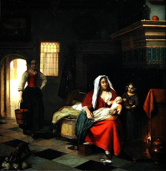An Interior with a Mother and her Children by Pieter de Hooch