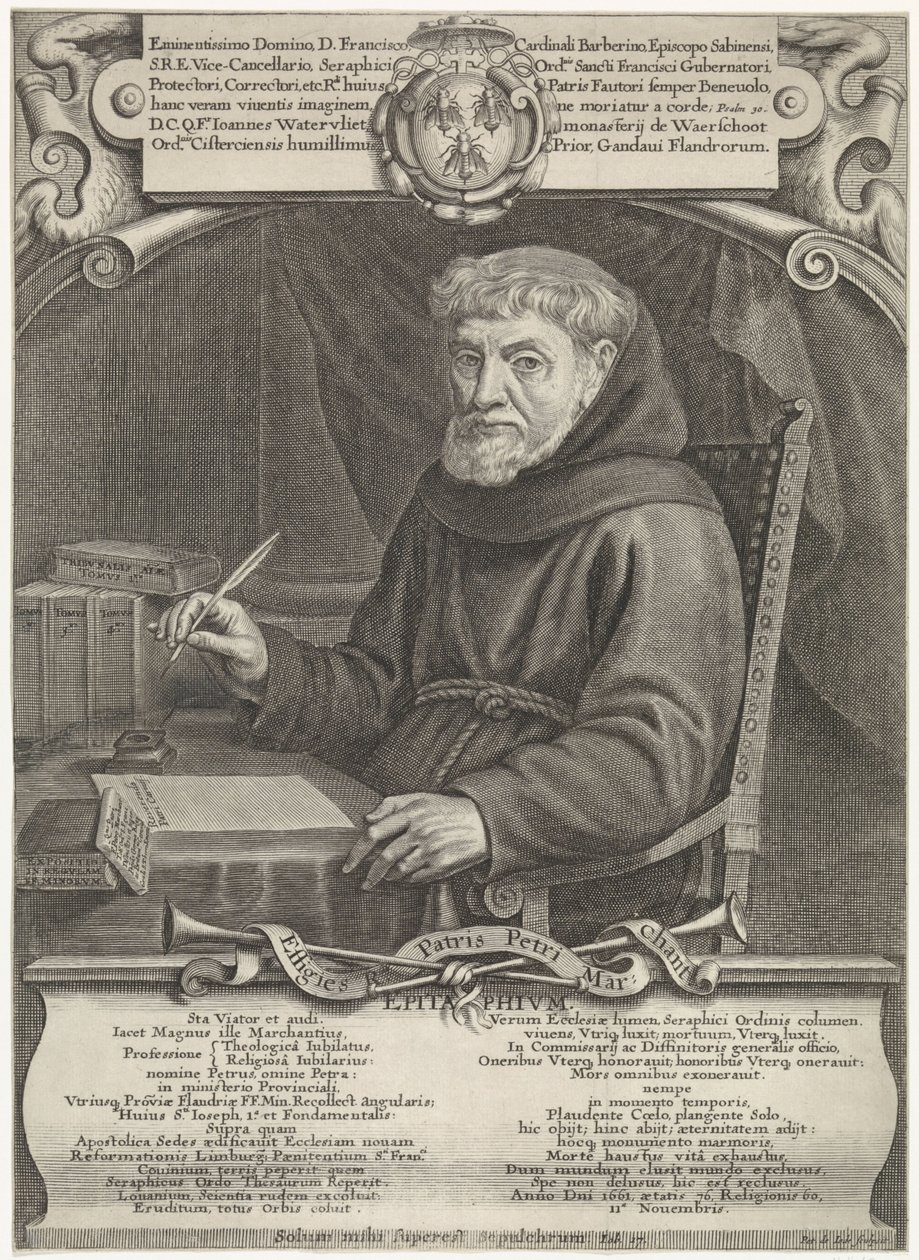 Portrait of Pierre Marchant (engraved by Pieter de Jode II) by Pieter de Jode II