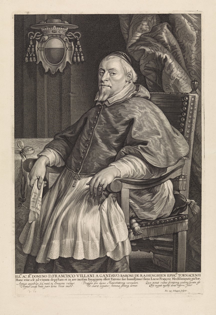 Portrait of François Villain, Bishop of Tournai by Pieter van Schuppen