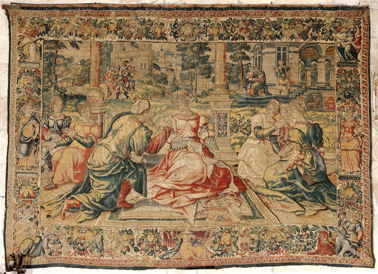 Mark Antony and Cleopatra Tapestry by Pieter (attr. to) Coecke van Aelst