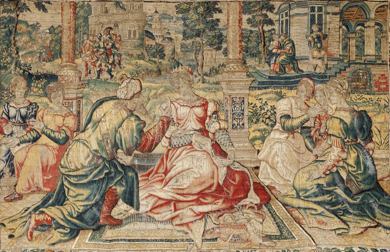 Mark Antony and Cleopatra Tapestry by Pieter (attr. to) Coecke van Aelst