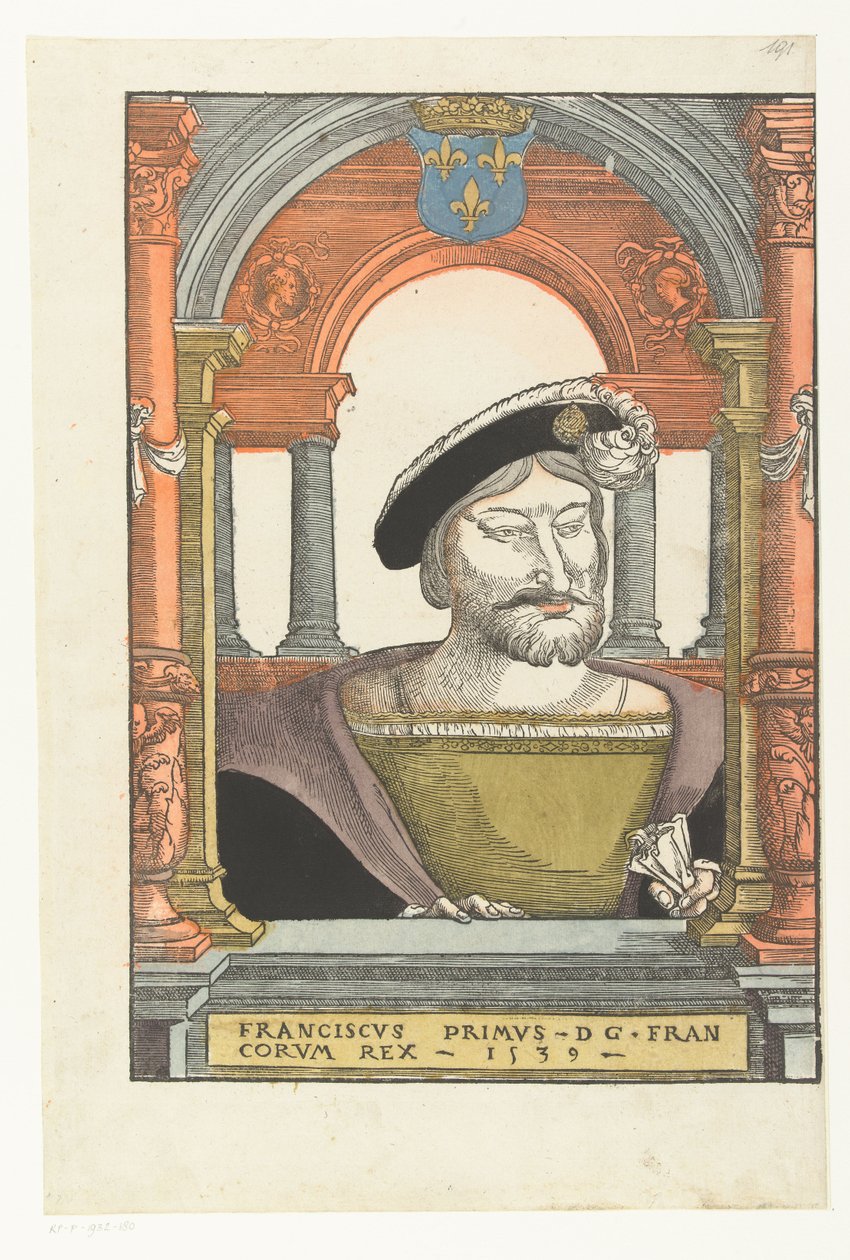 Portrait of Francis I, King of France by Pieter (circle of) Coecke van Aelst